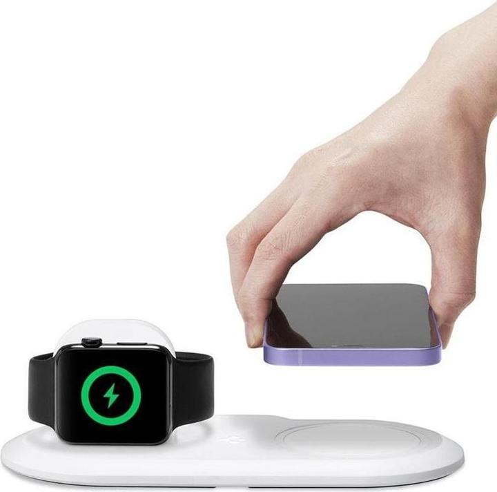 Immagine prodotto Spigen Supporto per caricabatterie Magfit Duo Apple Magsafe e Watch (5 W)