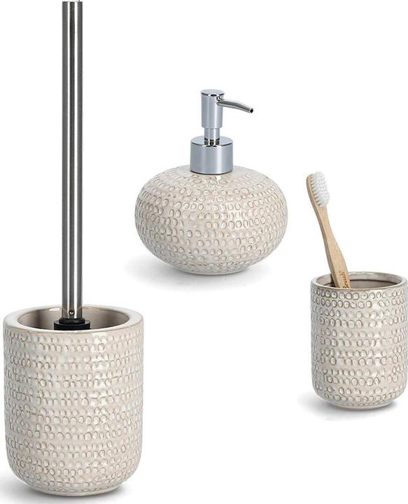 Image du produit Zeller Present Gobelet pour brosse à dents Structure ø 7.5x9.5 cm (7,5 x 9,5 cm)