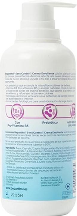Image du produit Bepanthol Sensicontrol Crème émolliente 400ml (Crème pour le corps, 400 ml)