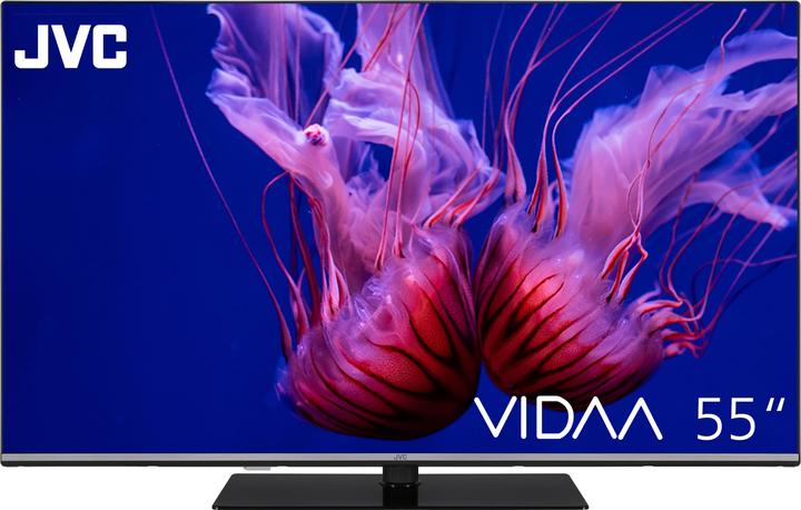 Produktbild JVC QLED Fernseher 55 Zoll Smart TV VIDAA LT-55VDQ6555 4K UHD TV Dolby Vision HDR Triple-Tuner (55", QLED, 4K)