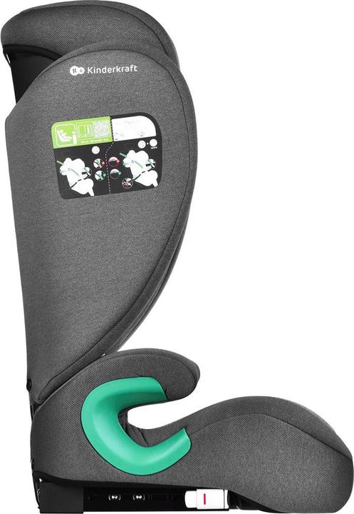 Productafbeelding KinderKraft Junior Fix 2 I-Maat Raket Grijs (Kinderzitje, ECE R129/i-Size standaard)
