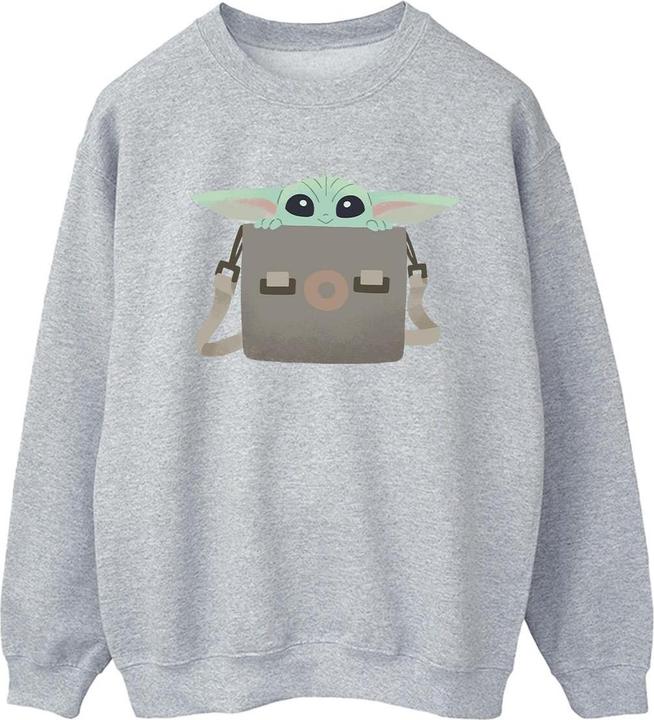 Actual product image Star Wars Mens The Mandalorian Grogu Luggage Sweatshirt (XL)