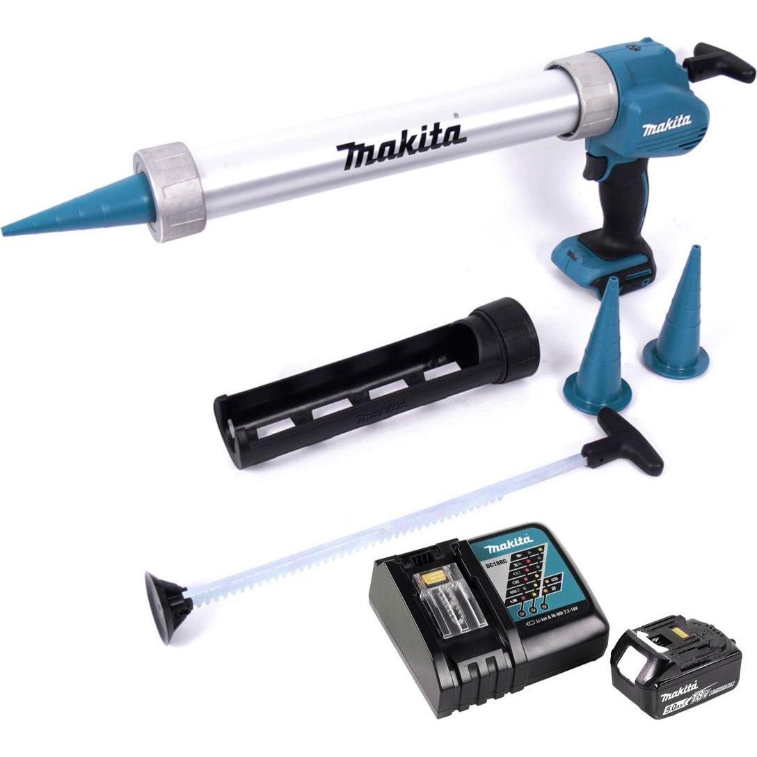 Thumbnail - Makita, Kartuschenpistole + Fettpresse, DCG 180 RG1X Akku Kartuschenpistole 18 V + 1x Akku 6,0 Ah + Ladegerät