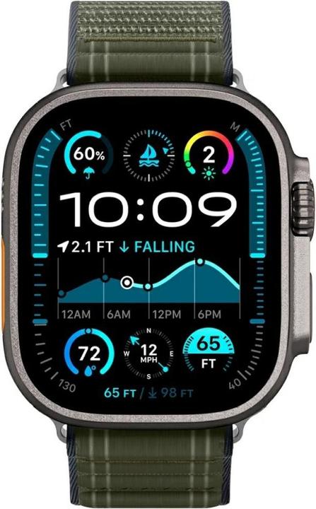 Actual product image Spigen WBF0 Apple Watch (44/45mm) / Watch 10/11 (46mm) / Ultra (49mm) Band Green (44 mm, 45 mm, 46 mm, 49 mm, Fabric, Nylon)