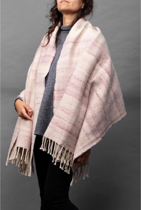 Produktbild MojaMajo Wolldecke Carla 150x200 cm, Grün meliert (150 x 200 cm)