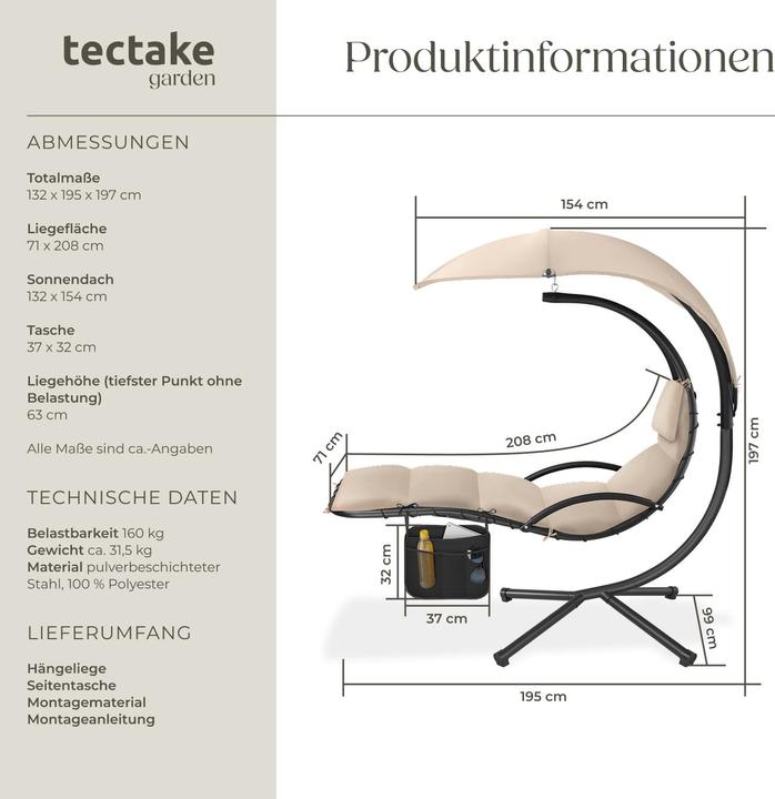 Produktbild tectake Maja (160 kg)