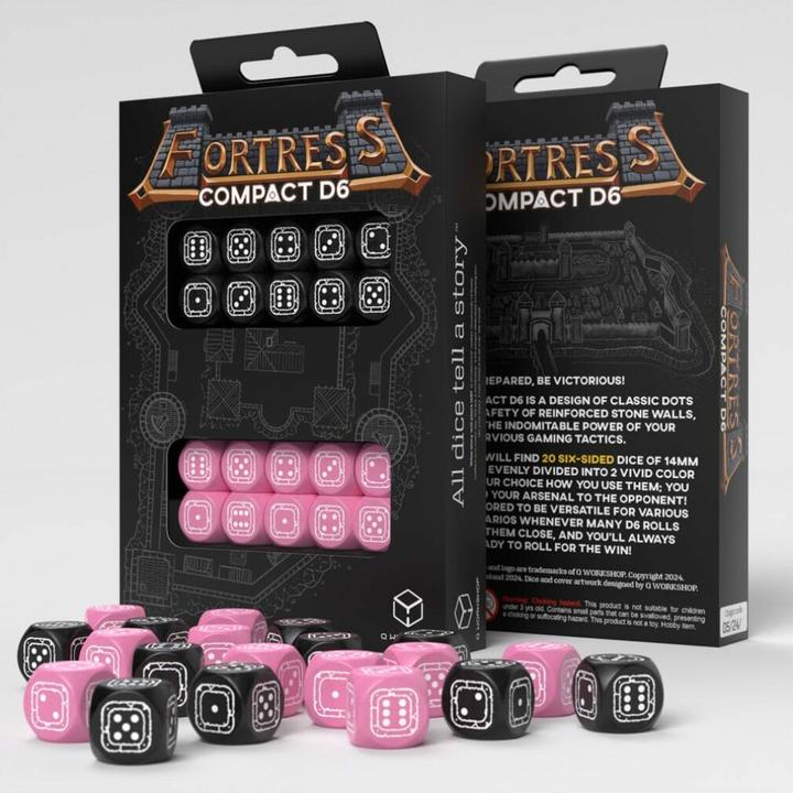 Image du produit Q Workshop Fortress Compact D6 : Noir&Rose