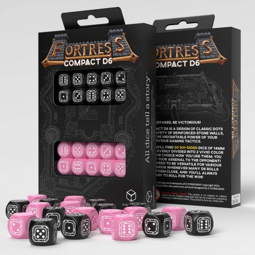 Thumbnail - Q Workshop Fortress Compact D6: Black&Pink