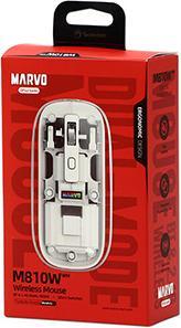 Actual product image Marvo PRISM B10 weiss / Kabellose Maus / optisch / 1600 DPI / 4 Tasten / USB 2,4 GHz / Bluetooth (Wireless)