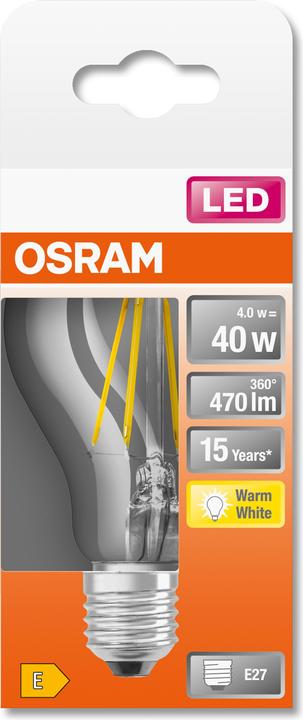 Produktbild Osram Led Retrofit Classic A (E27, 4 W, 470 lm, 1 x, E)