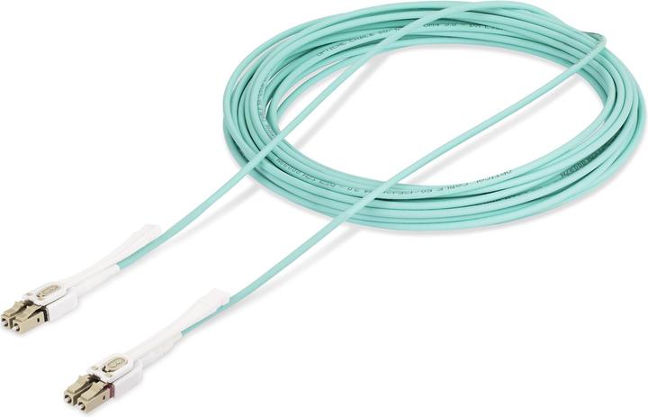 Produktbild StarTech com Câble Fibre Optique Multimode LC à LC (UPC) OM4 de 10m avec Languettes Push-Pull, 50/12 (10 m)