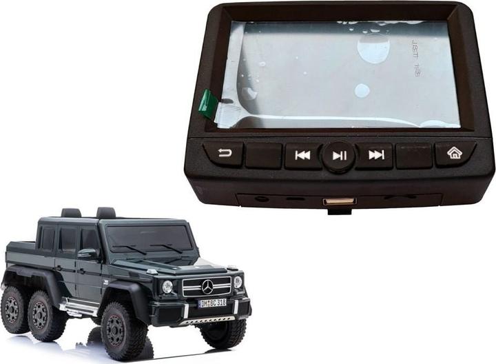 Lean Toys LEANToys Panel LCD MP4 in a car with a Mercedes G63 SX1888 battery