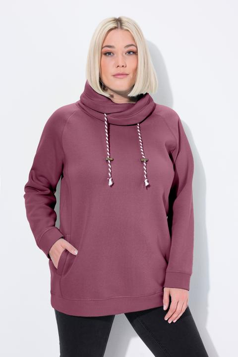 Produktbild Ulla Popken Sweatshirt, weiter Stehkragen, Taschen, Raglan-Langarm (42, 44)