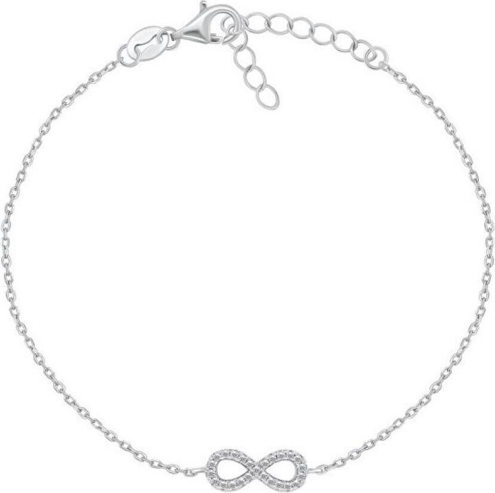 Produktbild Brilio Silver - Charming silver bracelet with zircons Infinity BR42W (Silber)