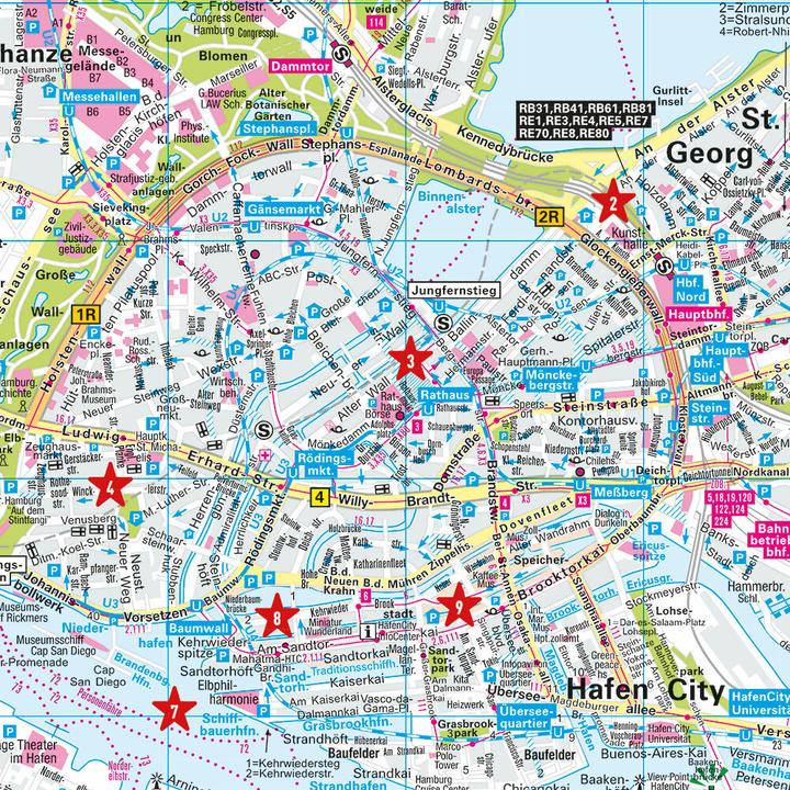 Produktbild Cityplan Hamburg 1:12.000