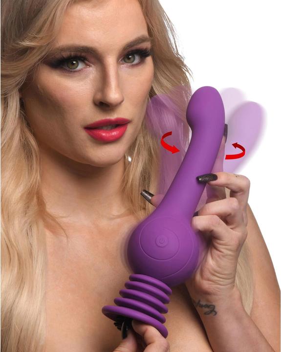 Actual product image Shots IN Shaking Silicone Stimulator Lila