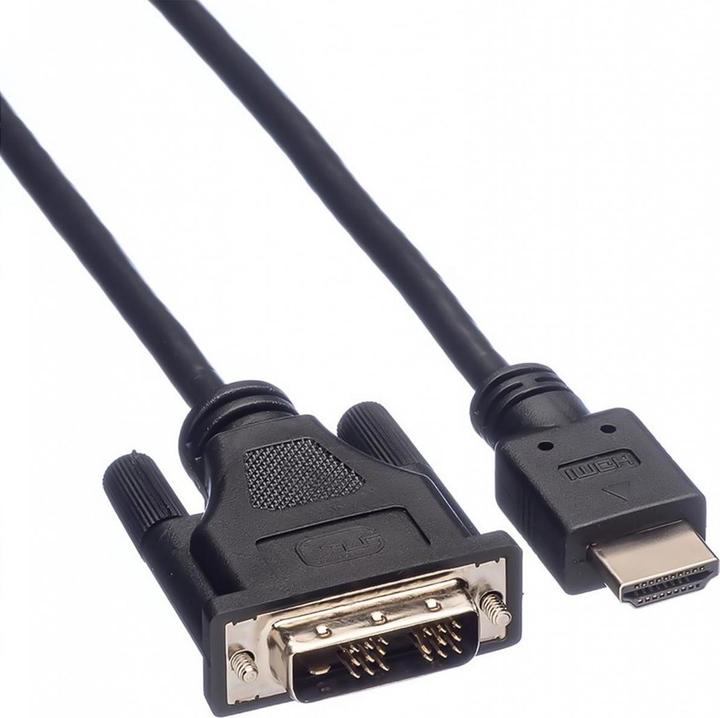 Produktbild Roline DVI – HDMI (Typ A) (2 m, DVI, HDMI, 1.2)