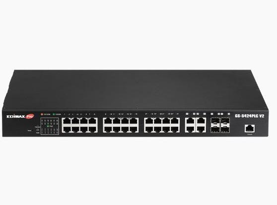 Produktbild Edimax Pro PoE+ Switch GS-5424PLC V2 28 Port (28 Ports)