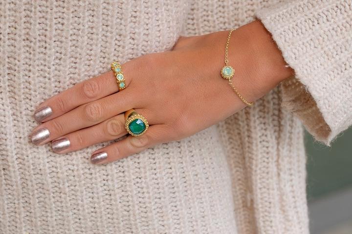 Immagine prodotto Steinkult Anello "Mia" con pietre (54)