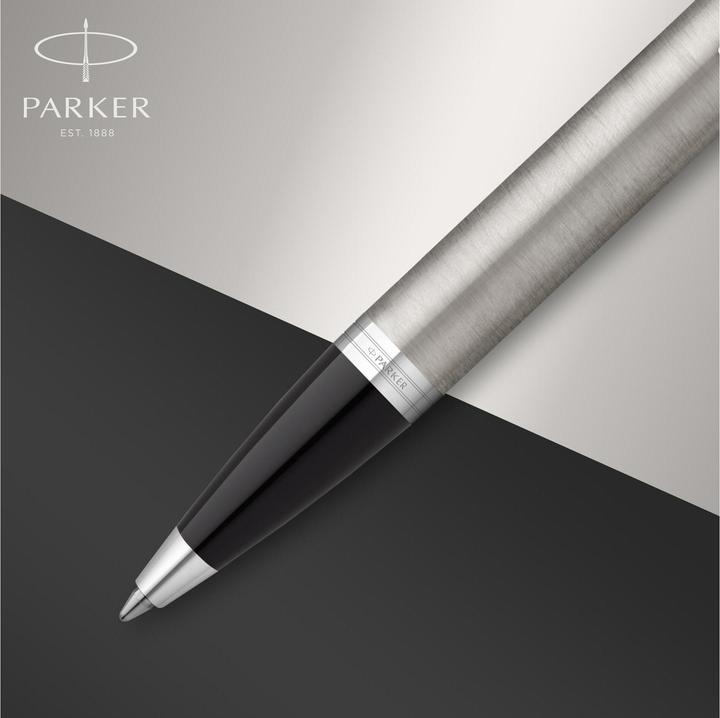 Produktbild Parker Pen IM Brushed Metal C.C. DuoSet inkl. Geschenkbox (Schwarz, Silber, 2 x)
