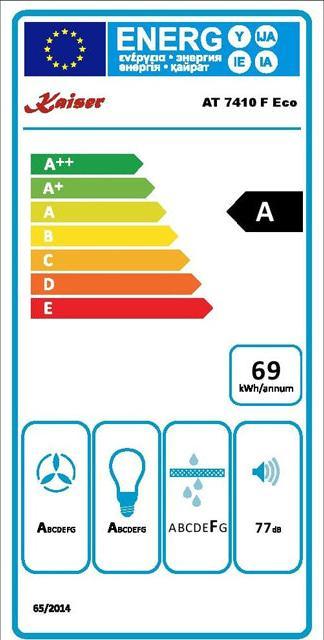 Etichetta energetica Kaiser AT 7410 F Eco (Cappuccio)