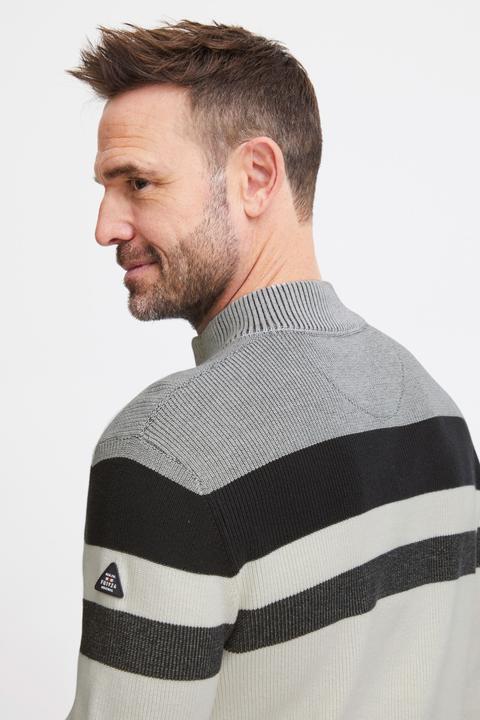 Produktbild FQ1924 FQKyle stripe halfzip rib- knit 21900654 (3XL)