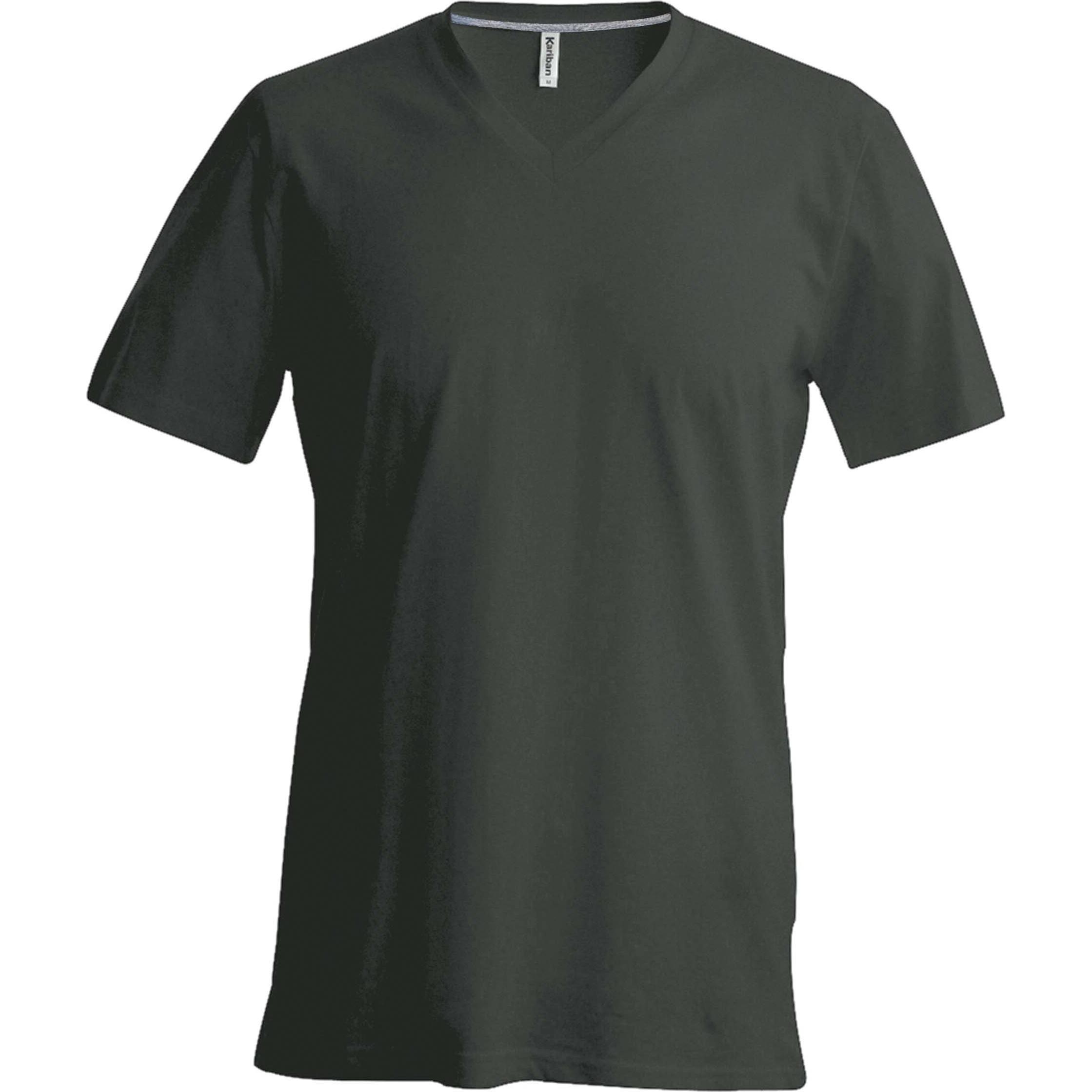 Kariban, Herren, Shirt, V-Ausschnitt, Grün, (XXL)