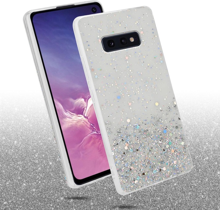 Actual product image Cadorabo TPU cover sparkling glitter (Samsung Galaxy S10e)
