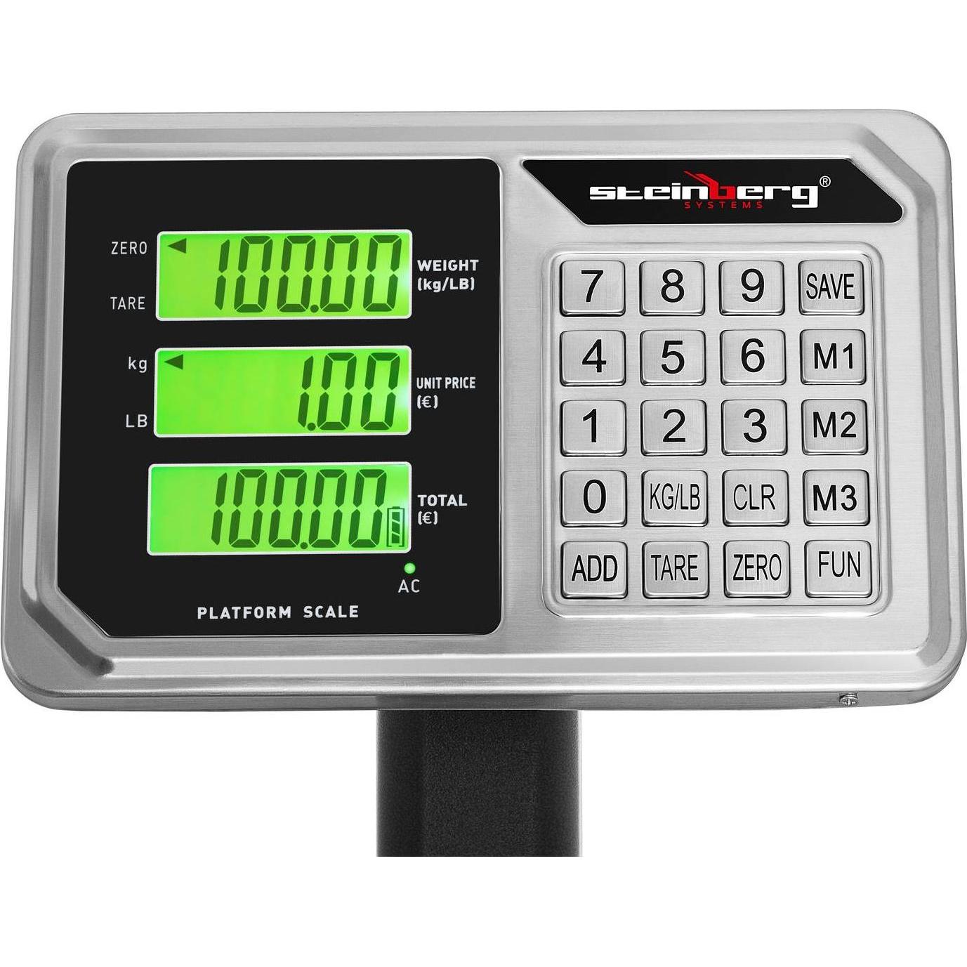 Thumbnail - Steinberg, Feinwaage, Plattformwaage Bodenwaage Paketwaage Industriewaage LCD 100 kg/20 g