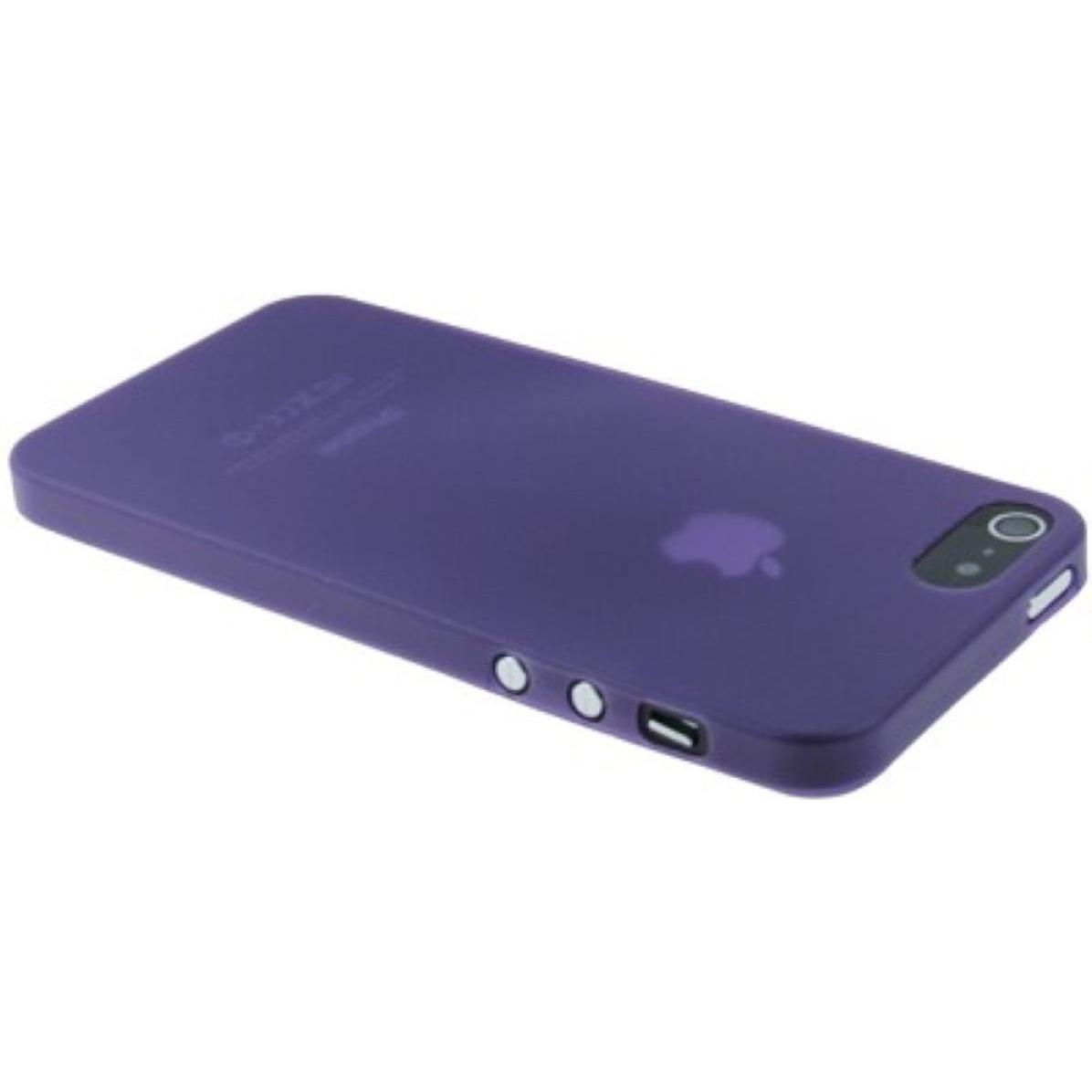 Thumbnail - König Design Schutzhülle Ultra Dünn 0,3mm für Handy Apple iPhone 5 & 5S Lila Transparent (Apple iPhone 5), Smartphone Hü...