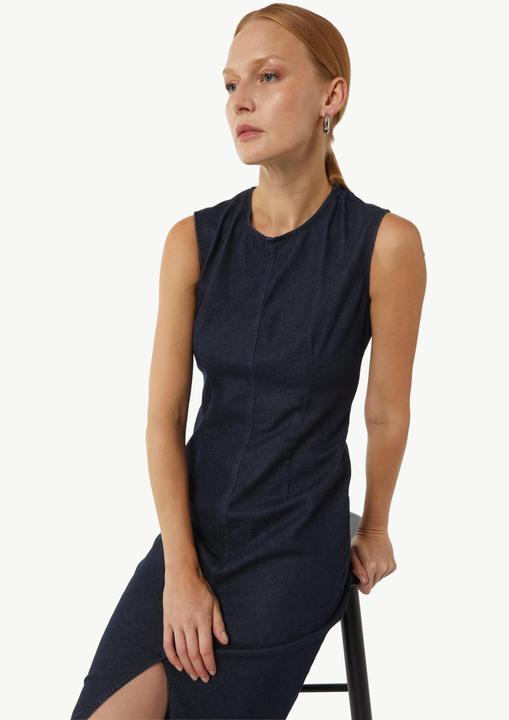 Produktbild Comma Kleid Elastisches Denim-Kleid mit Schlitz (34)