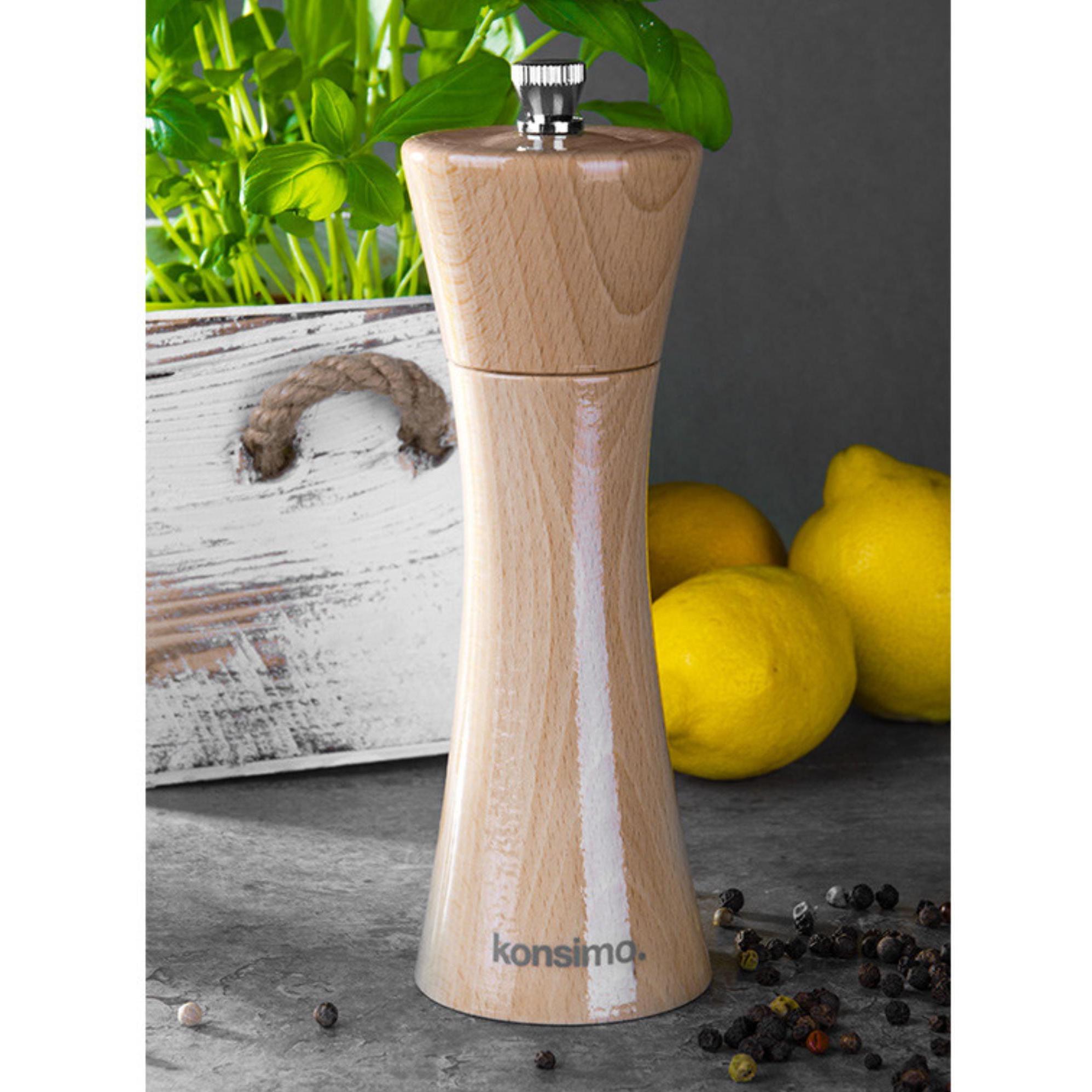 Thumbnail - Konsimo Salpe, Pfeffermühle + Salzmühle, Braun