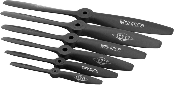 Actual product image Super nylon 8x6" 20x15 cm grey 1stk. left-hand propeller