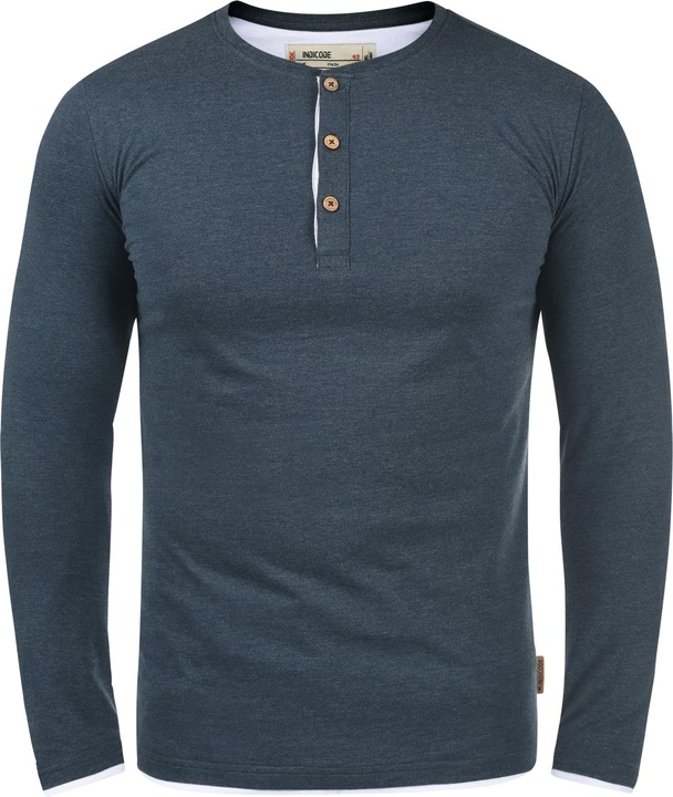 Immagine prodotto Indicode Gifford Maglia Maglie A Maniche Lunghe Da Uomo Con Collo Grandad (L)