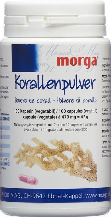 Produktbild Morga Korallenpulver Vegicaps (100 Stück, Pulver, 70 g)
