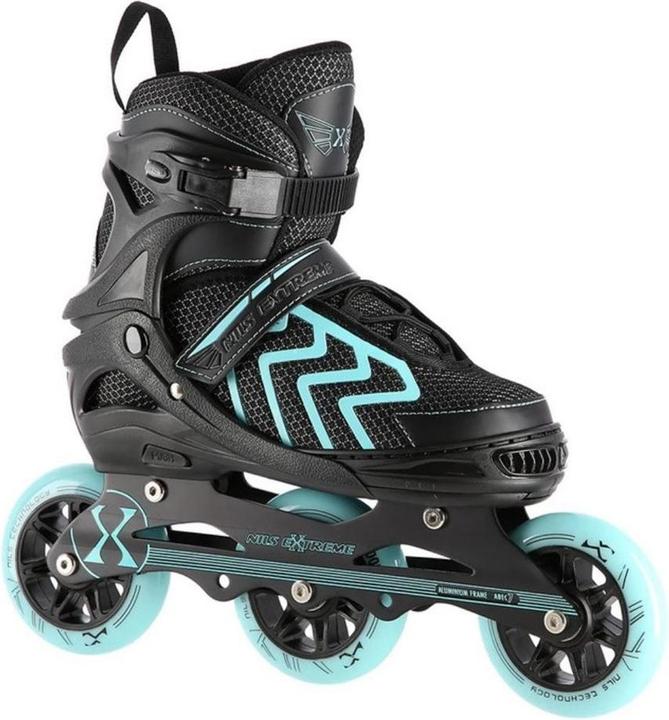 Produktbild Nils NA19318 SCHWARZ UND TÜRKIS GRÖSSE M. L (39-42) EXTREME INLINE SKATES (40)