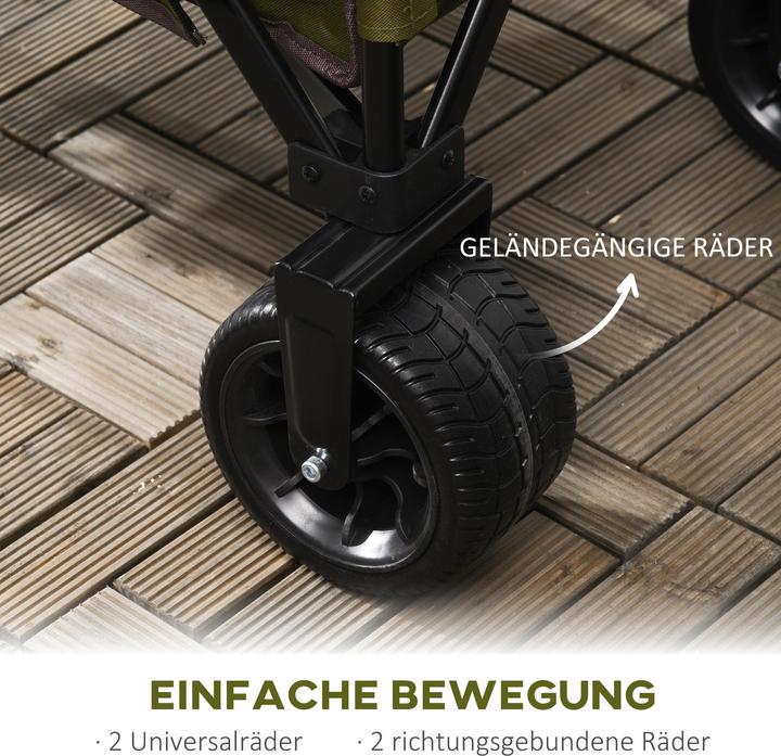 Image du produit Outsunny Chariot à bras avec poche latérale (100 kg)