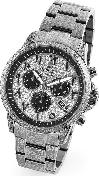 Actual product image Louis XVI LXVI1097 Palais Royale Arabic Chronograph Men's Watch 43mm 10ATM (Chronograph, 43 mm)