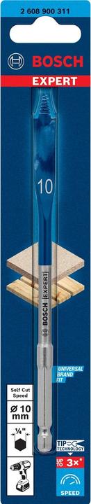 Actual product image Bosch Professional Zubehör EXPERT Self Cut Speed Flat Milling Drill, 10 x 152 mm