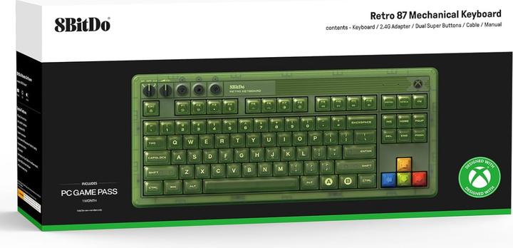 Produktbild 8bitdo Mechanical Keyboard, Xbox/PC/Android (Eng. Int., Kabellos, Kabelgebunden)