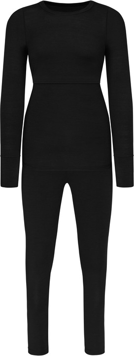 Actual product image Normani Merino Underwear Maternity Set- Long Sleeve Shirt and Underpants - 8795 (M)