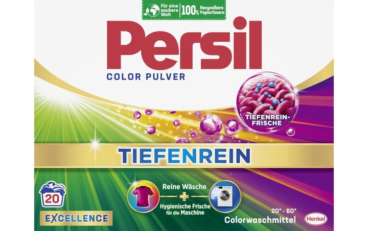 Produktbild Persil Pulverwaschmittel Color 20 WG, 1.26 kg (20 Waschgänge, Waschpulver)