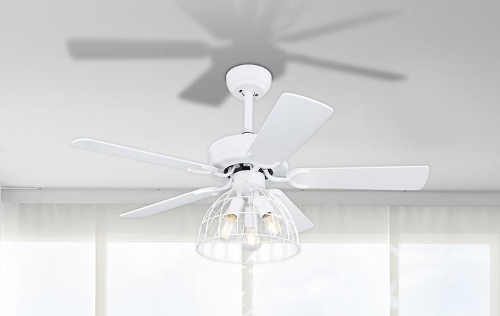 Produktbild Globo Deckenventilator weiss 3xE27 (51.85 dB)