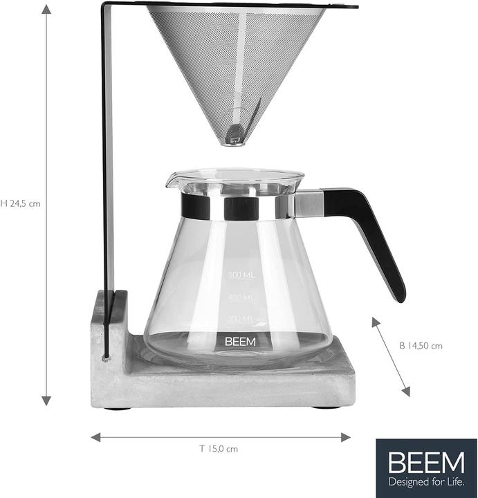 Actual product image Beem Coffee maker set 'Pour Over' 4 cups 4 pieces (0.50 l)