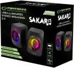 Actual product image Esperanza Rainbow Sakara Computer Speaker (EGS104)
