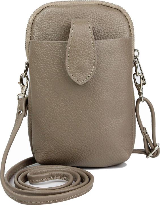 Produktbild Only-Bags.Store Kleine Leder-Umhängetasche, Handtasche Handy echtes Leder, Crossbody-Umhängetasche