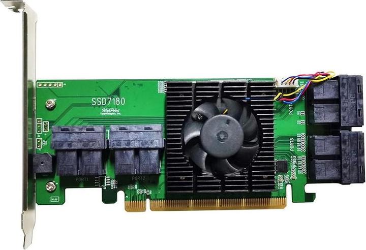 Produktbild HighPoint SSD7180 - Speichercontroller (RAID) - 2.5" (6.4 cm)