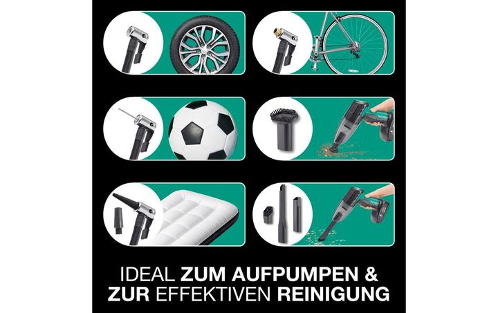 Produktbild Easymaxx Akku-Handsauger mit Kompressor 11.1 V, Schwarz