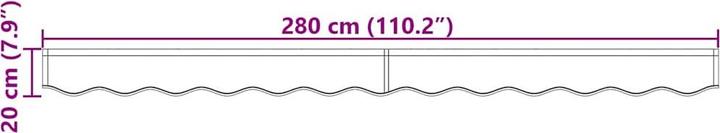 Actual product image vidaXL Awning (2.80 m)