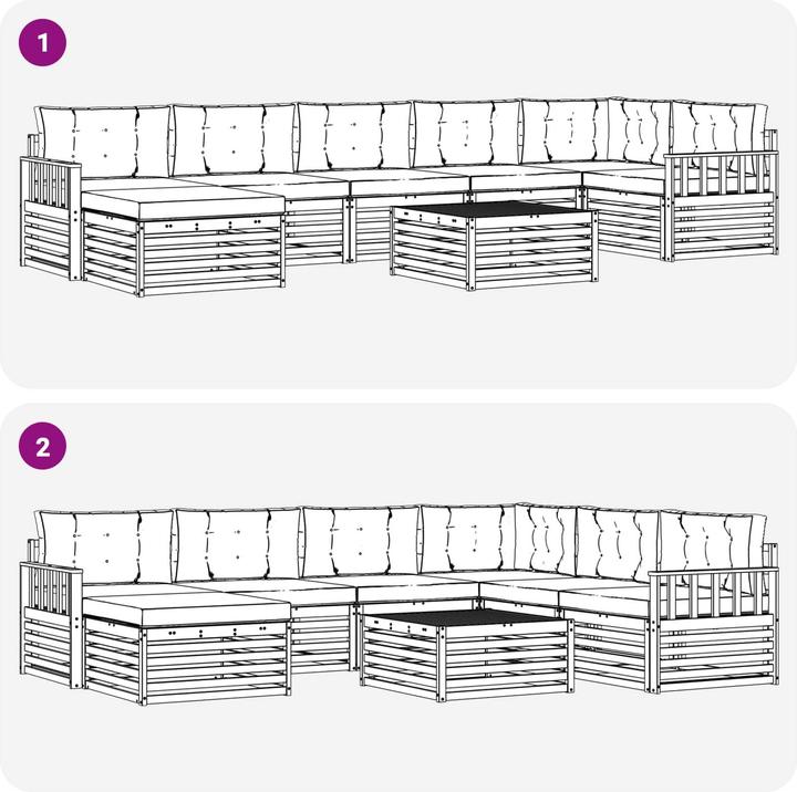 Actual product image vidaXL Outdoor-Sofagarnitur